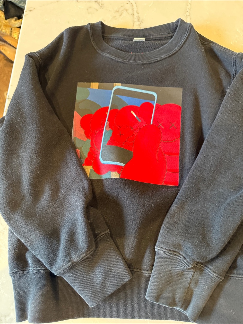 Kaws x Andy Warhol sweatshirt.